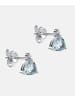 Diamant L'éternel Ohrringe aus 375 Weißgold mit Diamant mit Aquamarin