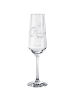 Mr. & Mrs. Panda Sektglas Pinguin mit Kind ohne Spruch in Transparent