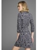 Laura Scott Polokleid in navy-gemustert