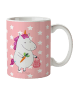 Mr. & Mrs. Panda Kinderbecher Einhorn Vegan ohne Spruch in Rot Pastell