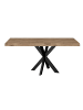 58 aufm Kessel ESSTISCH Elgin 1 175x80x100 Metall+Holzwerkstoff Schwarz/Viking Oak