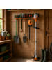 relaxdays 8-tlg. Wandhaken Set in Schwarz/ Orange
