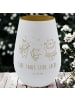 Mr. & Mrs. Panda Gold Windlicht Waldtiere Aloha mit Spruch in Weiß