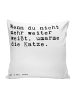 Mr. & Mrs. Panda kissen für sofa Wenn du nicht mehr... mit Spruch in Weiß
