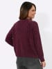 WITT WEIDEN Chenille-Strickjacke in bordeaux