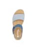 remonte Plateau Sandaletten in Blau