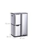 relaxdays Mülleimer "3 Fächer" - 60 Liter