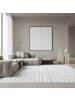 KADIMA DESIGN Teppich Hochflor Waschbar Einfarbig NAUDERS Strapazierfähig OEKO-TEX in Weiß