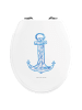Mr. & Mrs. Panda holz wc sitz Anker Blau ohne Spruch in Weiß