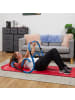 relaxdays Bauchtrainer in Blau/ Schwarz - (B)71 x (H)66 x (T)71 cm