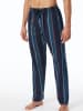Schiesser Pyjamahose Mix & Relax Flanell in dunkelblau, blau