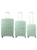 Franky PP18 Trolley Hartschalenkoffer 3er SET Spinner Gr. L/M/S inkl. Dehnfalte mint