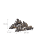 relaxdays Schlauchhalter Rosenmotiv in Bronze