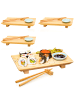 DuneDesign 4er Set Sushibrett BambooBreeze