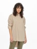JACQUELINE de YONG Design Shirt Freizeit Hemd Bluse in Beige-2