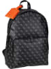 Guess Rucksack Milano 4G Compact BP P in Dark Black/Orange
