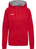 Hummel Reißverschluss Kapuzenpullover Hmlgo Damen in TRUE RED