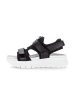 Gabor Plateau Sandalen in schwarz