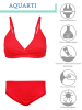 Aquarti Mädchen Bikini Set Zweiteilig Bikinislip Bustier in rot Modell 1