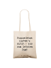 Mr. & Mrs. Panda Tote Bag Spruch Trombone Durchzieher mit Spruch in Creme