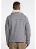 DreiMaster Vintage Herren Übergangsjacke Aus Wollgemisch in Grau Melange
