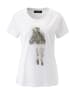 Aniston SELECTED T-Shirt in weiß-beige-schwarz
