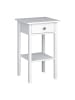 ebuy24 Nachttisch Mulon 2er-Set Weiß 40 x 36 cm