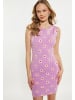 myMo Damen Kleid in LILA CREME ROT