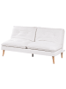 Beliani 3-Sitzer Sofa YILA in Weiß/Braun - (W) 178 x (H) 87 x (L) 92 cm