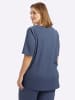 sheego Halbarm-Bluse in rauchblau
