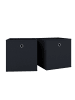 VCM  2er Set Faltbox Klappbox Aufbewahrungsbox Boxas in Schwarz