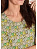 GOLDNER Multicolor-Shirt mit Halbarm, Rundhalsausschnitt in grün / gelb / gemustert