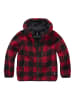 Brandit Fleece Jacket in red/black