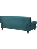 Beliani 2-Sitzer Sofa EIKE in Blau/Braun - (W) 186 x (H) 82 x (L) 102 cm