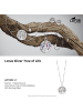 LOTUS silver Lebensbaum Halskette 925 Sterling Silber ca. 42cm farbig, silber