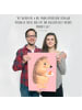 Mr. & Mrs. Panda Bild Igel Kuchenstück ohne Spruch in Rot Pastell
