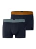 Schiesser Long Short / Pant 95/5 Cotton in Dunkelblau