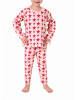 NORMANN Kleinkinder langarm Schlafanzug Pyjama Sterne - 77786 in pink