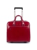 Piquadro Blue Square 2-Rollen Businesstrolley Leder 36 cm Laptopfach in red