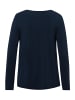 Hanro Pyjamaoberteil Natural Elegance in deep navy