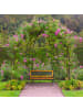relaxdays Gartenbank in Natur - (B)125 x (H)73 x (T)52 cm