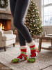 The Grinch The Grinch Hüttensocken Haussocken Kuschelsocken Socken in weiß/rot