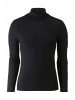 Hessnatur Hessnatur Roll-Neck Longsleeve Fitted aus Bio-Merinowolle und Seide in schwarz