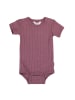 Joha Body Merinowolle-Seide Kurzarmbody in heather