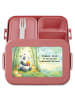 Mr. & Mrs. Panda Bento Box Panda beflügelt Pommes Design mit Spruch in Rot Pastell