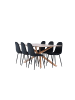 ebuy24 Essgruppe Piazza (7-teilig) Mocca 90 x 180 cm