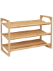 HOMCOM Schuhregal in Naturholz 76L x 33B x 51H cm
