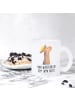 Mr. & Mrs. Panda Teeglas Lamakopf König mit Spruch in Transparent