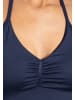 SMILODOX Crop Top Malena in Marineblau