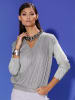 creation L V-Shirt in steingrau